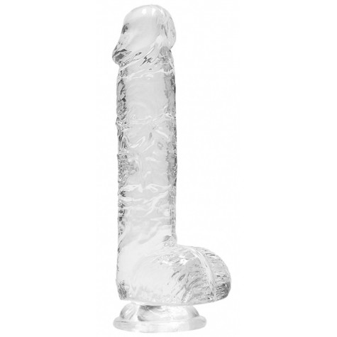 Прозрачный фаллоимитатор Realrock Crystal Clear 6 inch - 17 см.